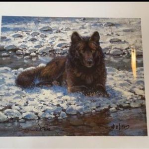 Snow Time to Rest (5x7") Oil Painting by John Potter